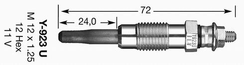 NGK Izzítógyertya Y-923U_NGK